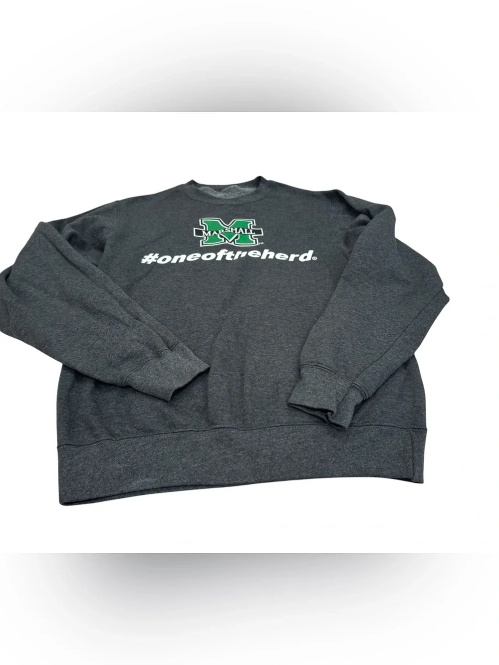 Marshall University Charcoal Crewneck Sweatshirt - #oneoftheherd